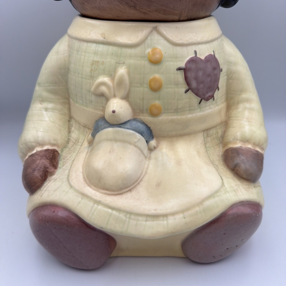 Treasure Craft Cookie Jar Black Rag Doll "Spice" 14" H x 10" L Vintage USA - Picture 3 of 10